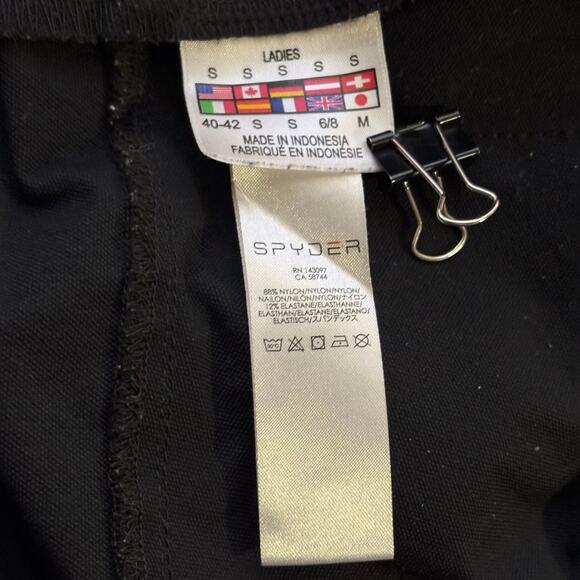 Spyder Convertible Pants Shorts Woman's Small Black Nylon Gorpcore Outdoor - Picture 12 of 16